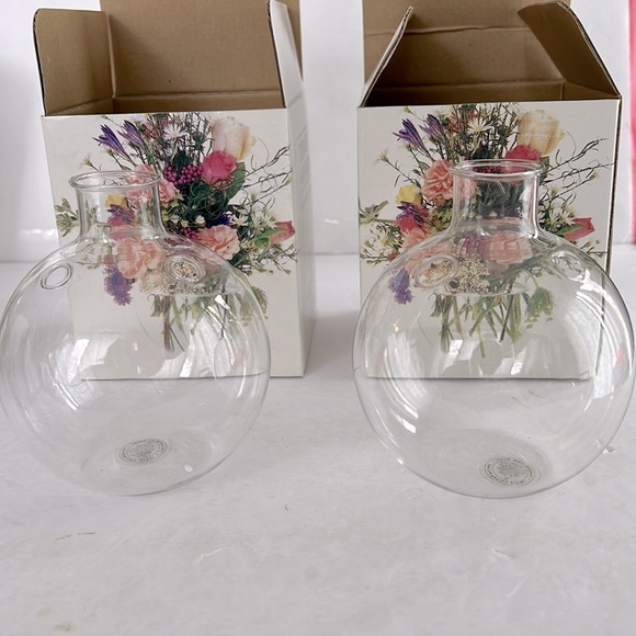 Topiary Arranger Hand Blown Candle and Flower Holder Vases - Picture 3 of 7